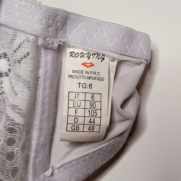 lingerie sexy,set of bra&underwear color Withe size L - Picture 2 of 2